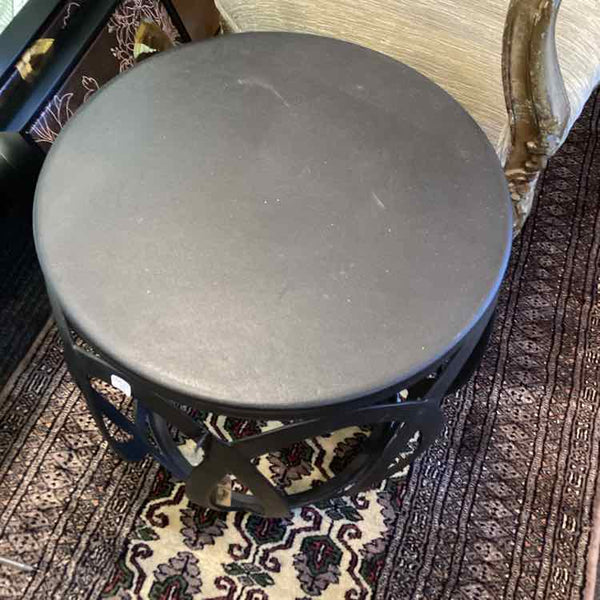 Black Metal Round Table