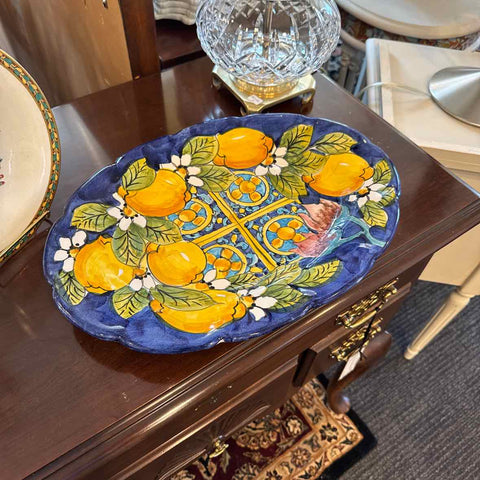 Blue Italian Serving Platter