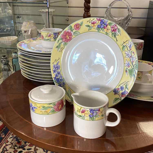 26 Piece Set of Sakura "Creme Brulee" Dishes