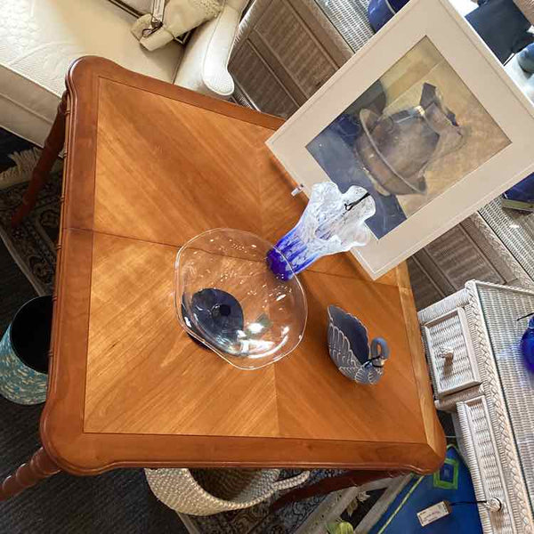 Kindel Dining Table, Bamboo Faux Legs - "AS IS"