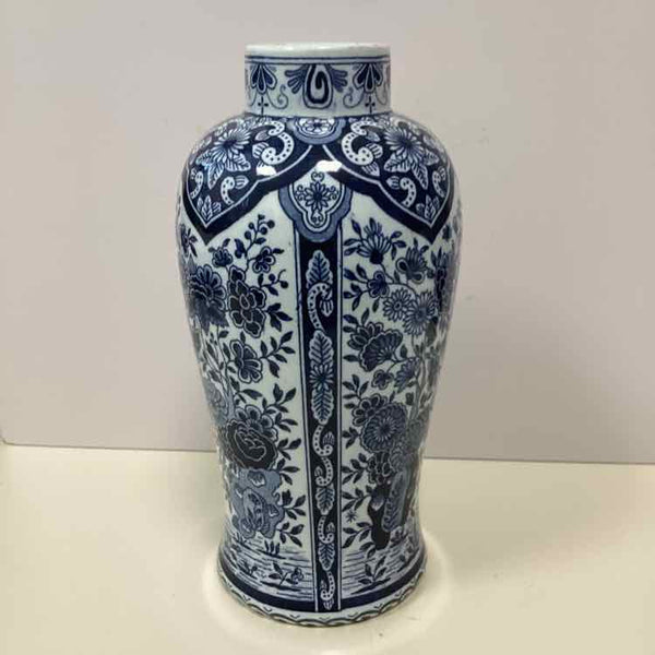 Delft Floral Vase
