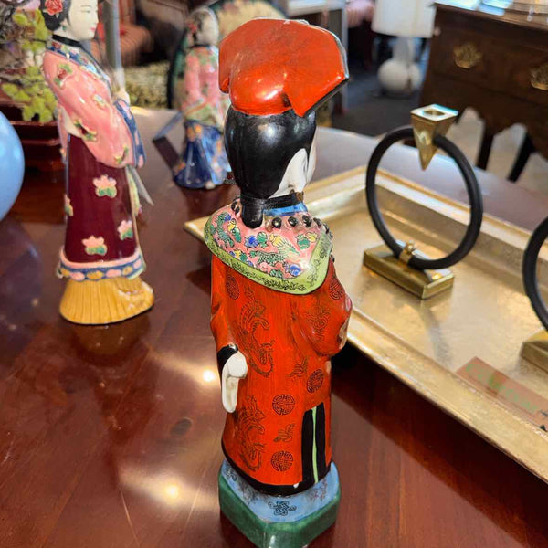 Female Asian With Beads Figurine