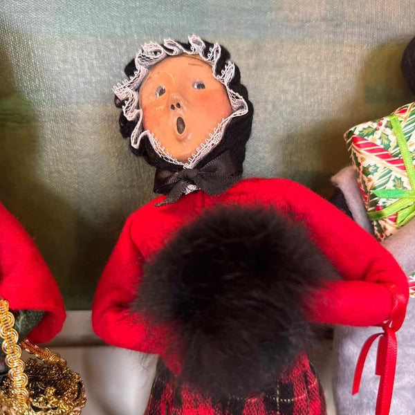 Byers' Choice Woman With Black Muff