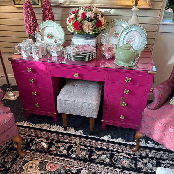 Resplendent Crow Vintage Custom Lacquered Desk