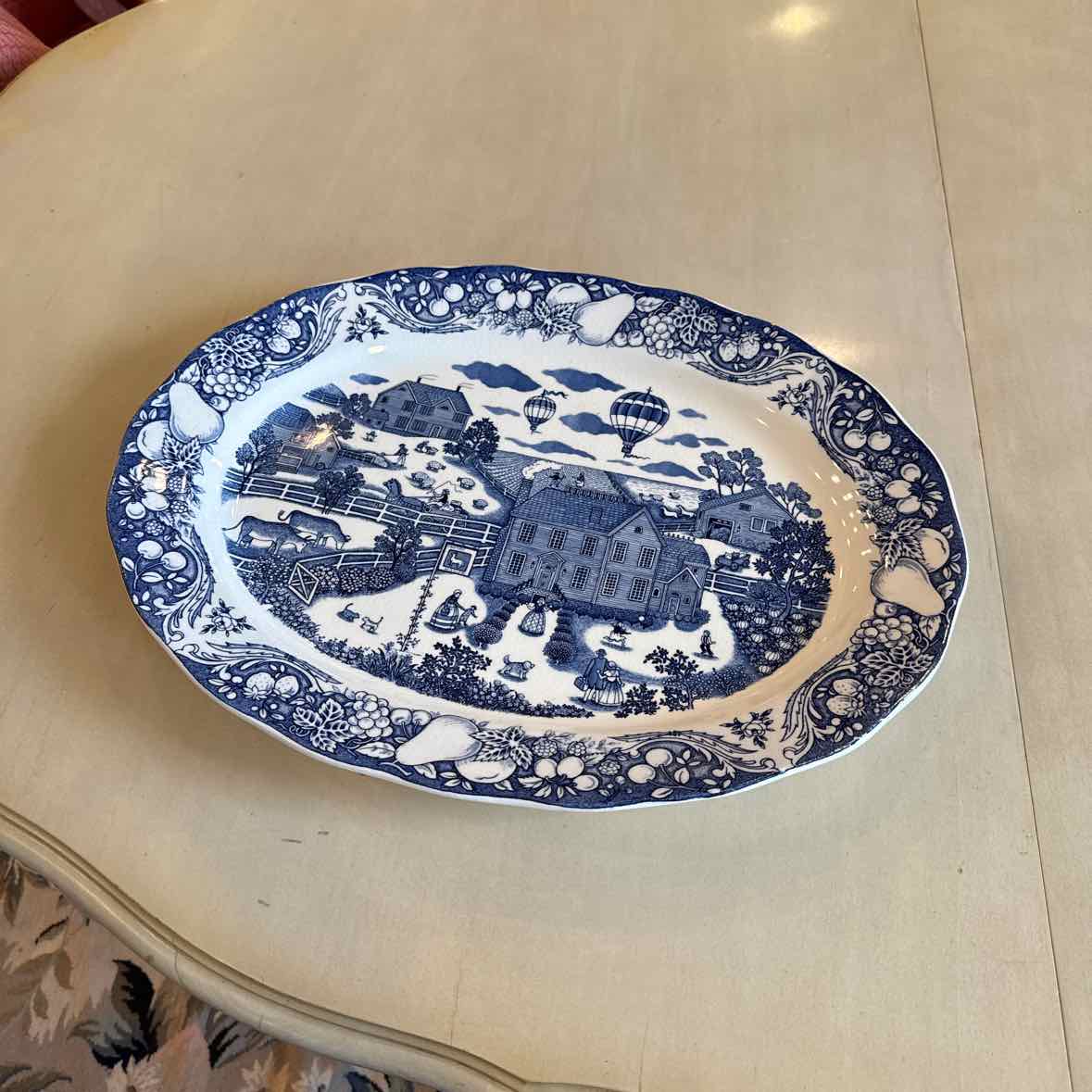 Blue & White Platter