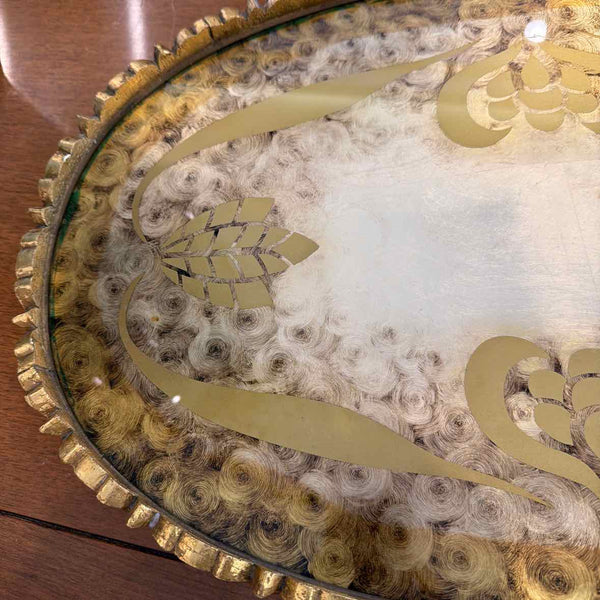 Oval Glass Serving Tray