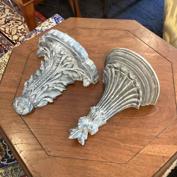Pair of Gray Shelf Brackets