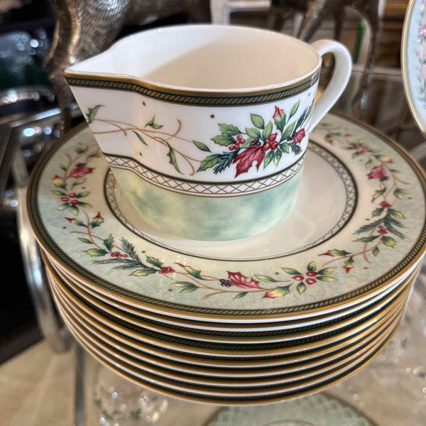 Fitz & Floyd "Winter Holiday"  10 Place Settings