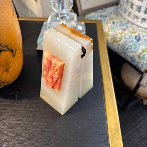 Agate Bookends