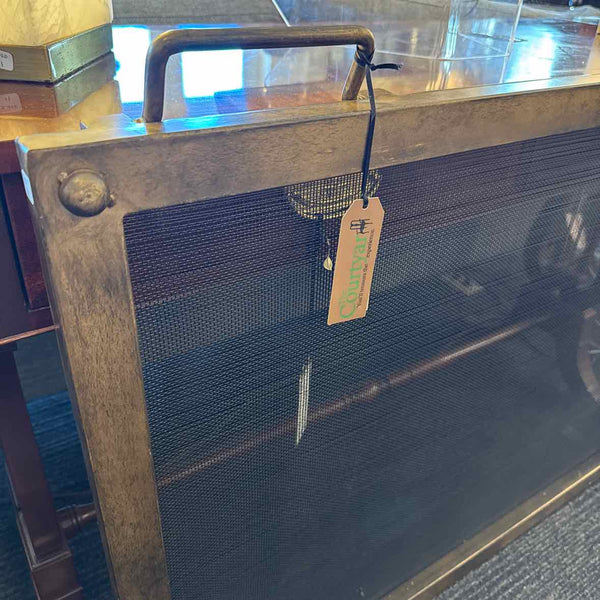 Brushed Bronze Fireplace Screen