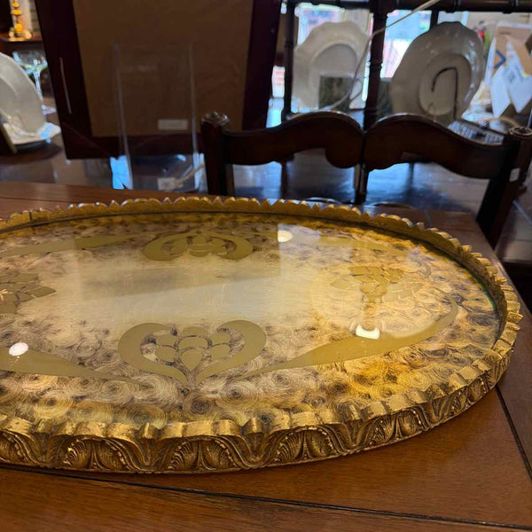 Oval Glass Serving Tray
