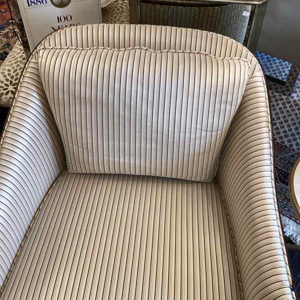 Striped Accent Chair