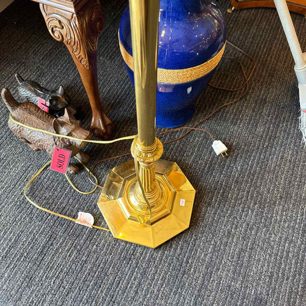 Brass Torchiere Lamp