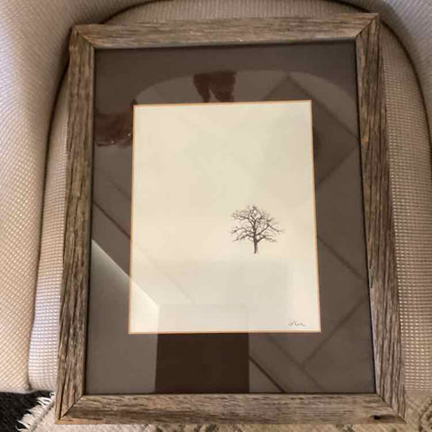 Signed Print - Solitary Tree