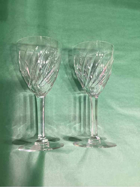 2 Water Goblets -  Val St. Lambert