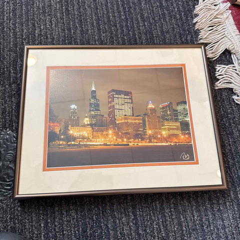 "Chicago Skyline at Night" Ron Grobert