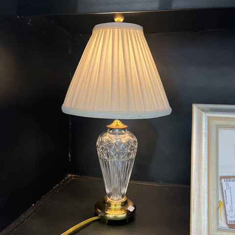 Waterford Lamp with Gold Base