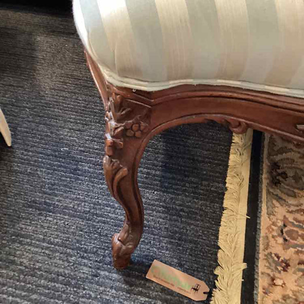 Sherrill Blue & White Bergere Chair
