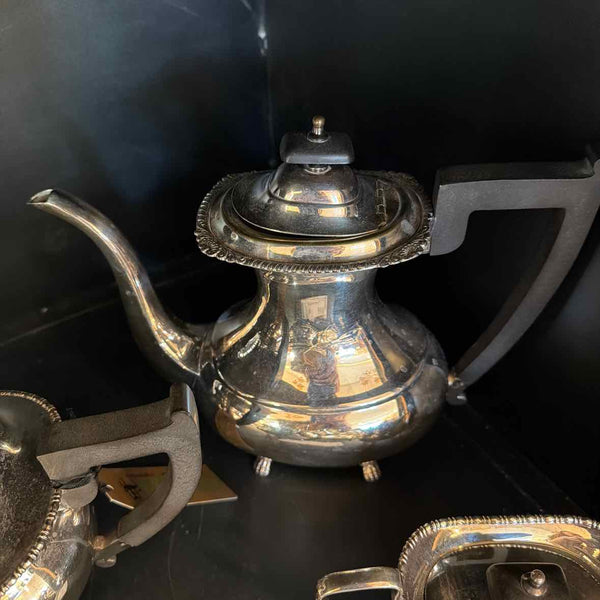 4 Piece English Sheffield Coffee Service