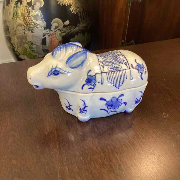 Blue And White Ceramic Box