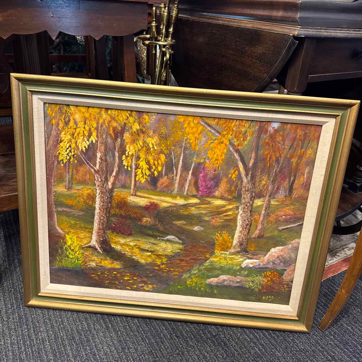 Oil Painting "Pennsylvania Path" by Ann Hiera