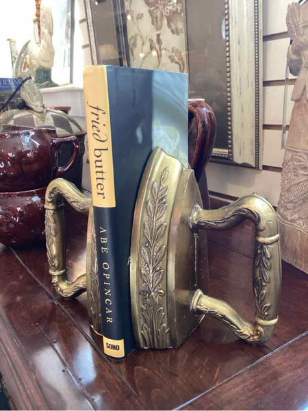 Brass "Iron" Bookends