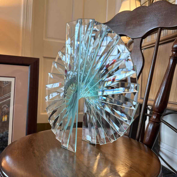"Spiral Motion" Glass Sculpture