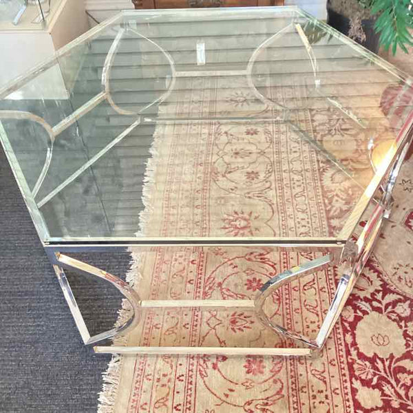 Paxton Coffee Table - Metal and Glass