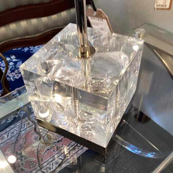 Silver Lamp With Acrylic Base