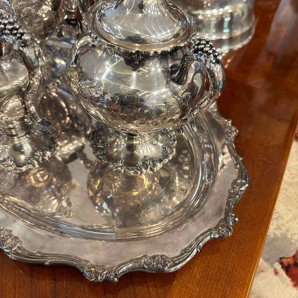 Four Piece American Sheffield Coffee Service