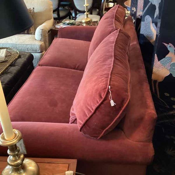 Ethan Allen Burgundy Sofa