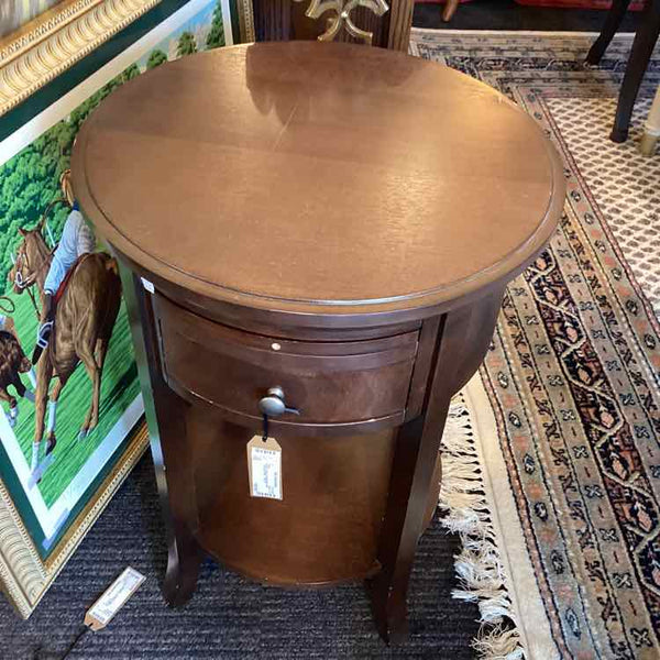 "As Is" Drum Side Table