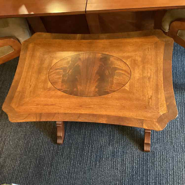 Wooden Side Table With Inlay
