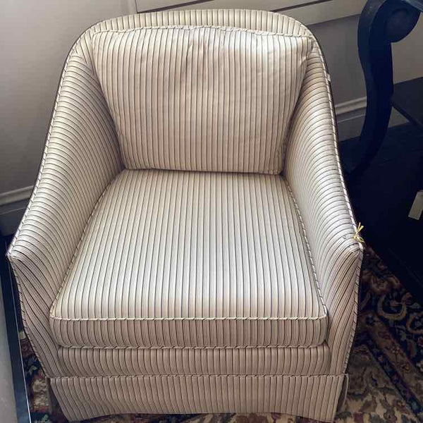 Striped Accent Chair