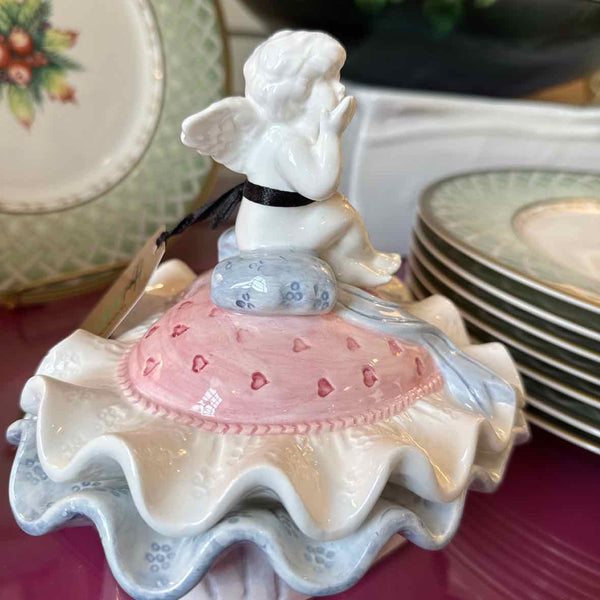 Covered Valentine Candy Dish