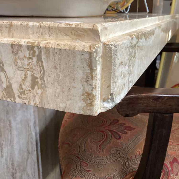 Square Travertine Table