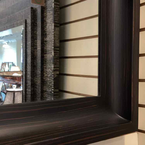 Crate & Barrel Black Metal Mirror