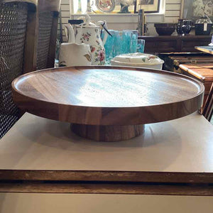 Wooden Cake Plate