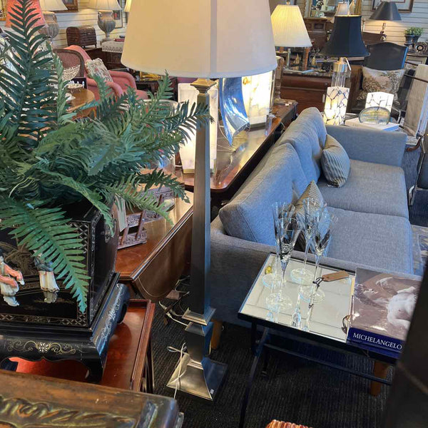 Silver Restoration Hardware Floor Lamp