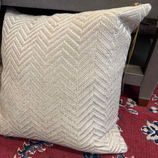 Pair of Ivory Chevron Pillows