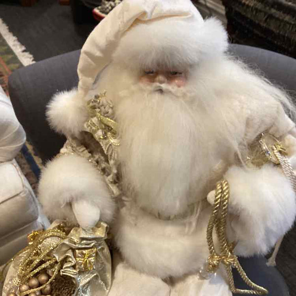 White Santa on Sled