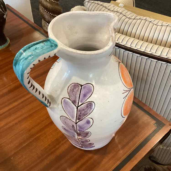 DeSimone Painted Sunface Pitcher