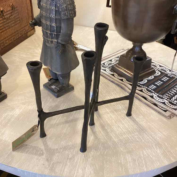 Black Iron 5 Arm Candlestick