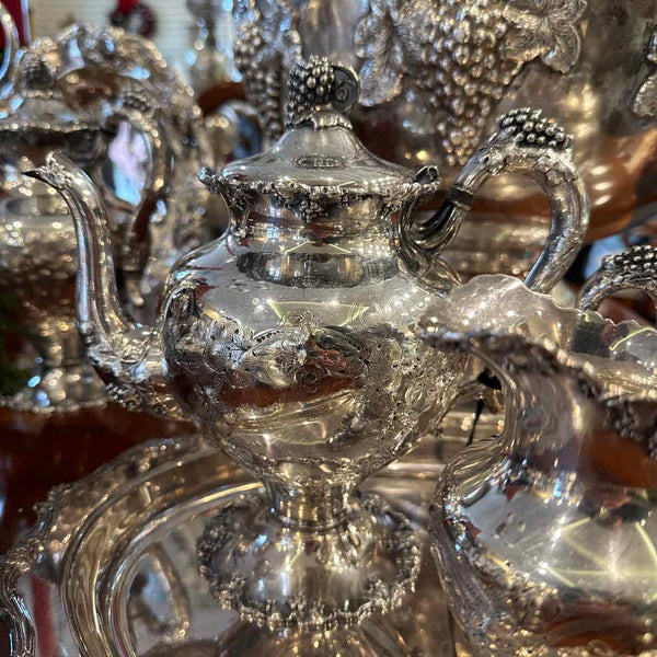 Four Piece American Sheffield Coffee Service