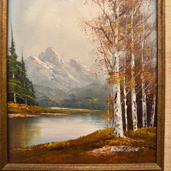Oil Painting - Mountain Scene