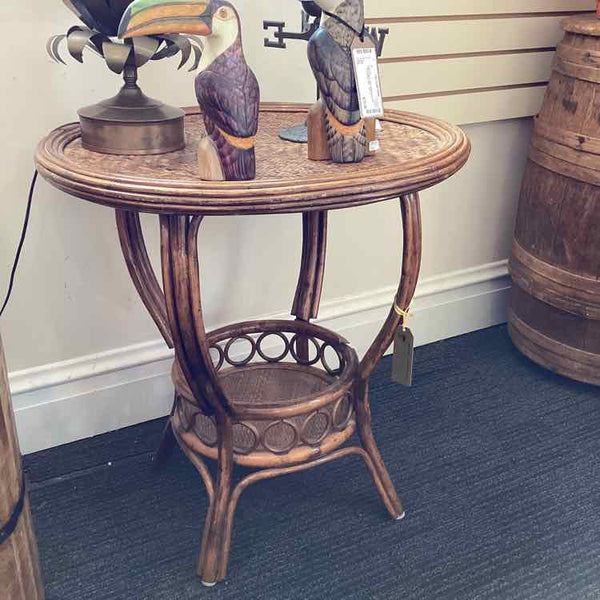 Round Rattan Table