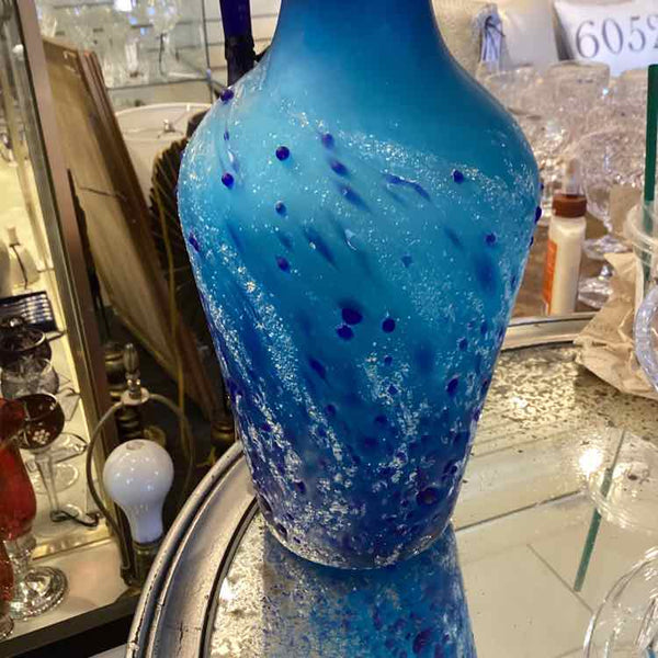 Blue Azerbaijan  Glass Pitcher