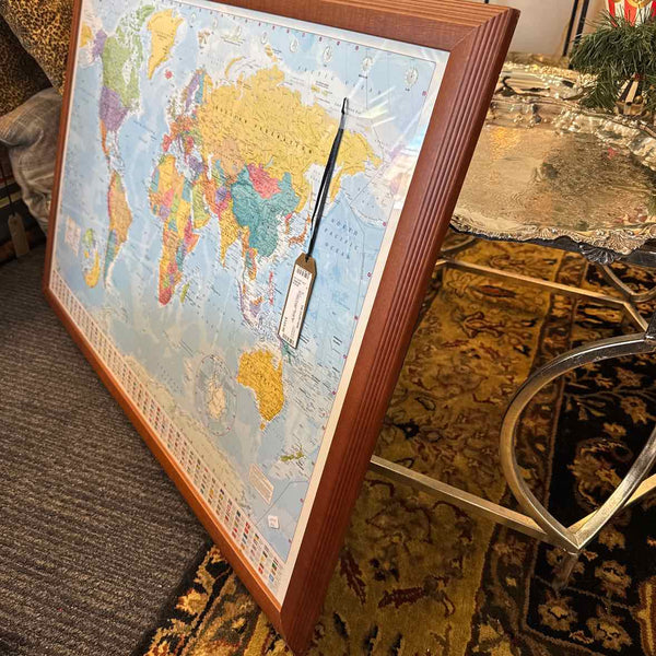 Framed World Map