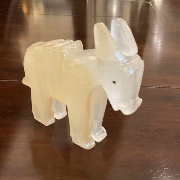 Vintage Mexican  Onyx Carved Burro
