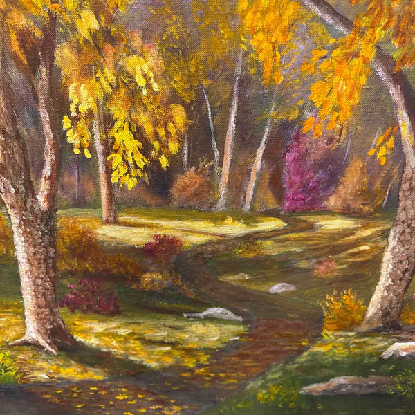 Oil Painting "Pennsylvania Path" by Ann Hiera